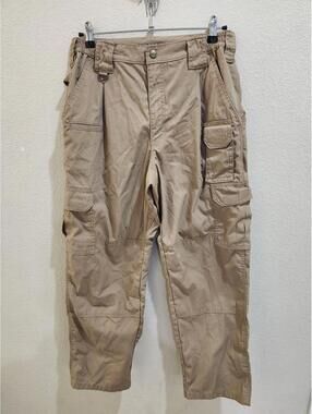 5.11 Tactical Mens Regular Fit Taclite Ripstop Cargo Pants Brown Khaki Sz 32x30